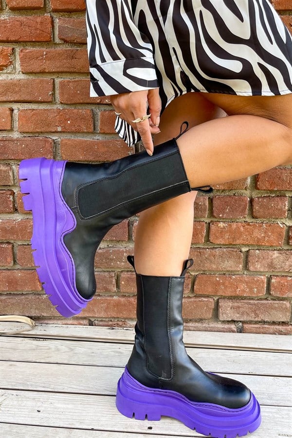 Hangout Lilac Sole Boots