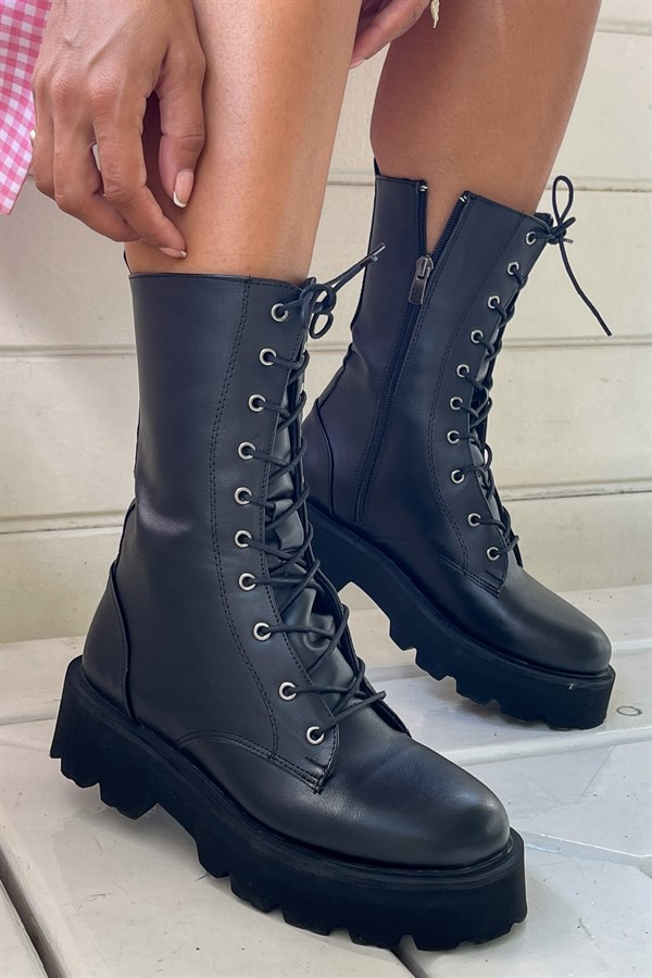 Always Black Leather Boots