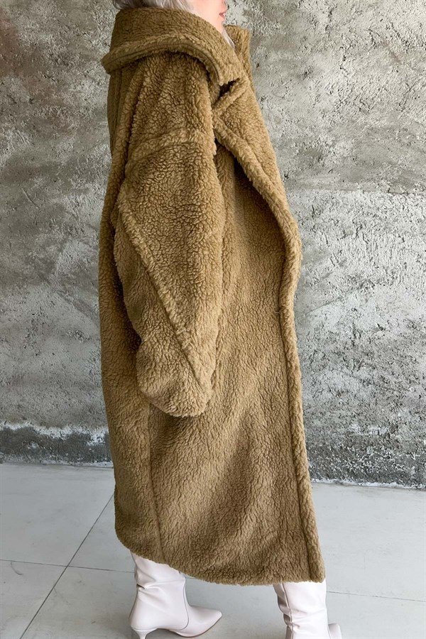 Asos Brown Plush Teddy Furry Coats