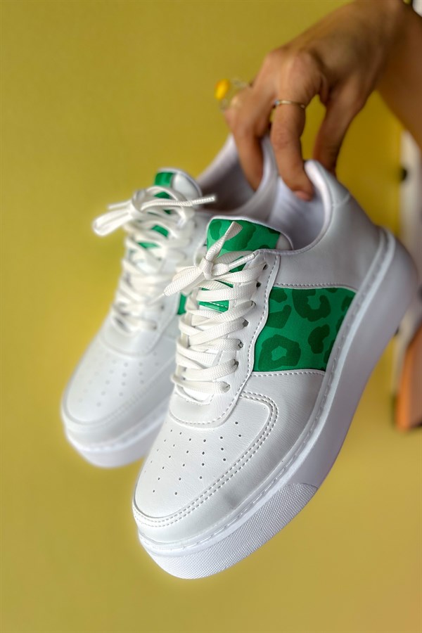Conforti Yeşil Desenli Sneakers