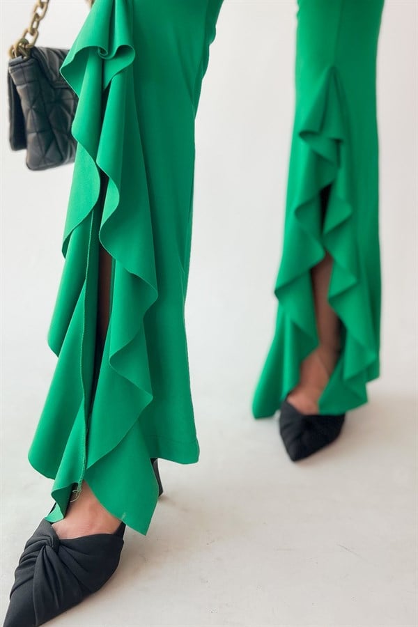 Flamenco Yeşil Squba Pantolon