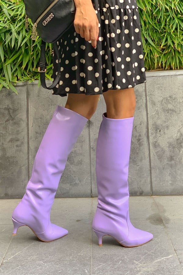 Supremm Lilac Leather Boots